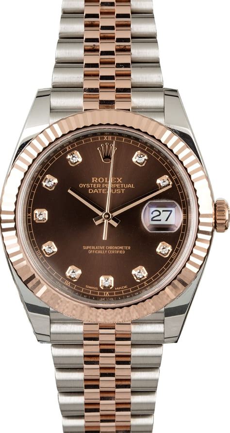 rolex datejust chocolate